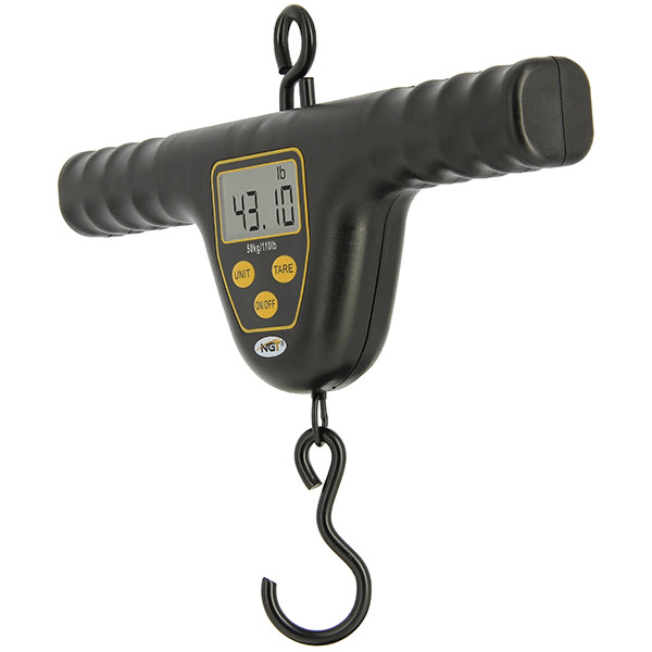 NGT XPR Digital Fishing Scales T Bar Carp Weighing Scales 50kg/110lb NEW