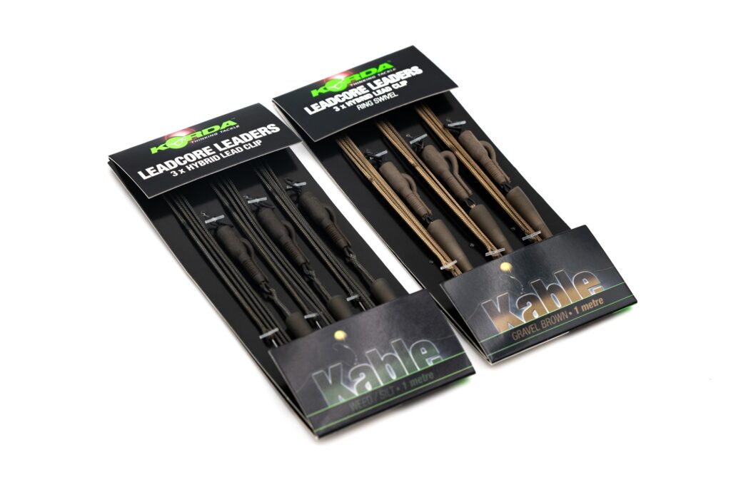 Korda Kable Leadcore Leader Hybrid Lead Clip Ring Swivel Weed M