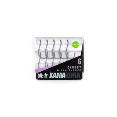 Shop the precision-engineered Korda Kamakura Choddy hooks in Micro Barbed/Barbless for unbeatable sharpness & strength. Elevate your angling game!