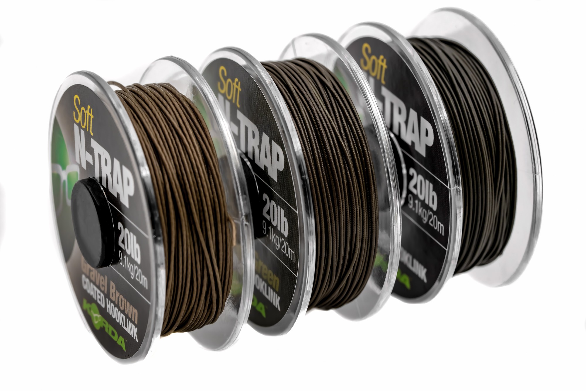 Korda N-Trap Coated Hooklink Gravel Brown [ Soft / Semi Stiff ]