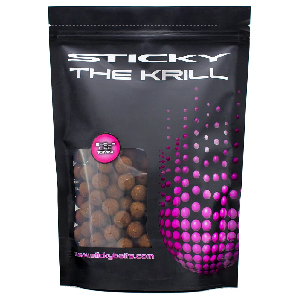 Sticky The Krill Shelf Life Boilies – Normal / Active [ Multiple Size ]